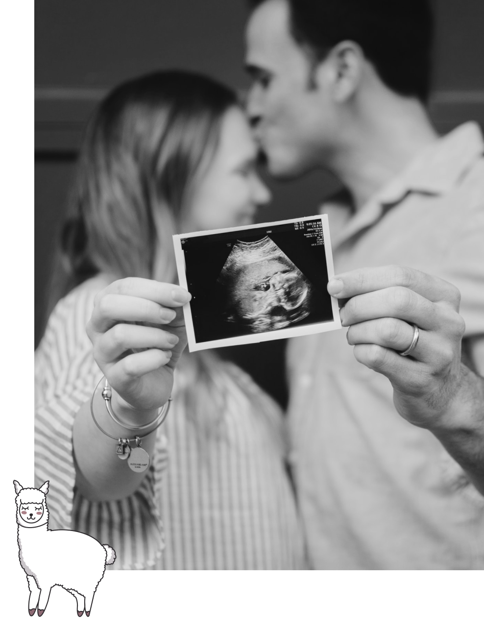 Couple avec photo grossesse